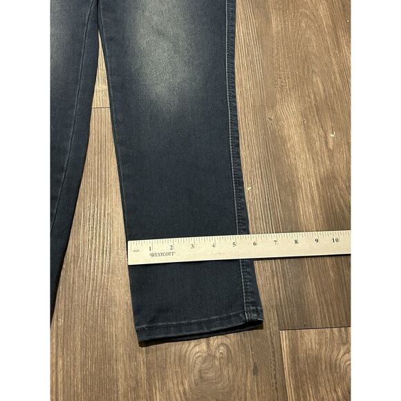 Seven7 Jeans Women 14 Tummy Less‎ High Rise Skinny Leg Stretch Dark Denim Casual - Picture 2 of 10